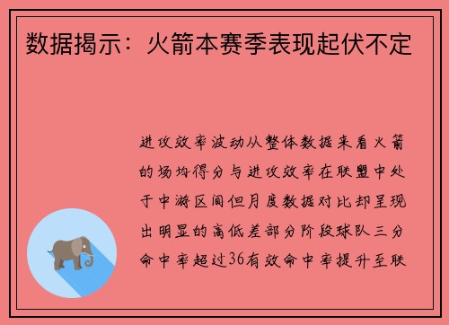 数据揭示：火箭本赛季表现起伏不定